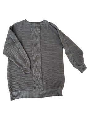 Women’s Taupe Knit Sweater Tunic Dress Size Large